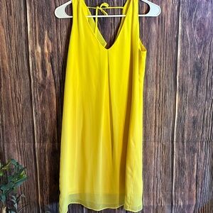 Beautiful chic Yellow Sleeveless Dress